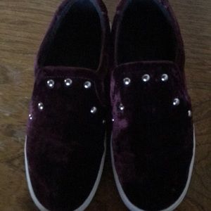 Rebecca Minkoff velvet slip ons